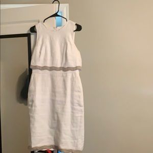 JCrew White Linen Dress Size 6